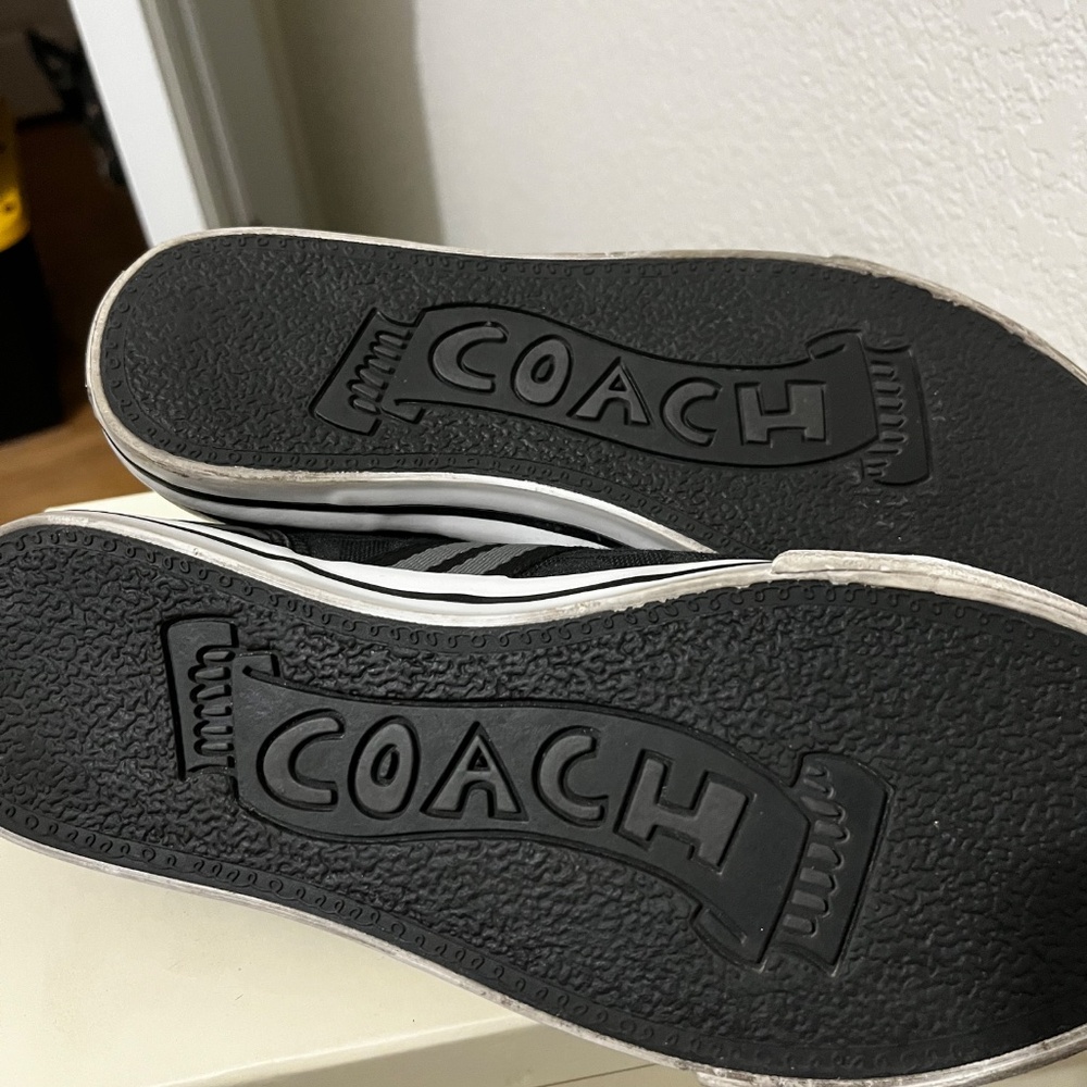 Coach Black Folly C Logo Sneaker shoes Size 5M